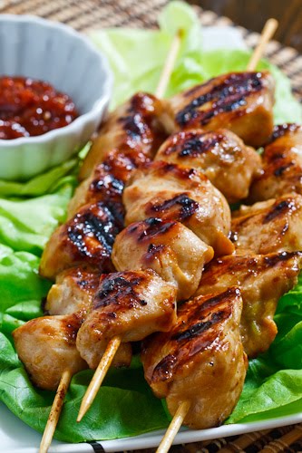 Korean Chicken Skewers Recipe (Video) - A Spicy Perspective
