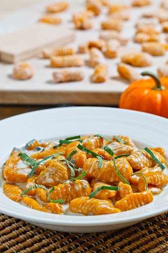 Pumpkin Gnocchi in a Creamy Gorgonzola Sauce - Closet Cooking