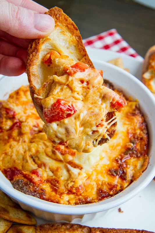4 Cheese Hot Roasted Red Pepper Dip - Closet Cooking