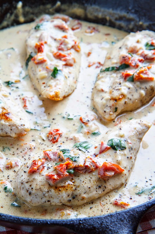 Chicken in a Creamy Parmesan and Sundried Tomato Sauce - Closet Cooking