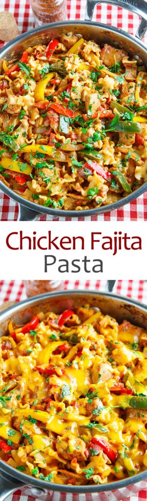 Chicken Fajita Pasta - Closet Cooking