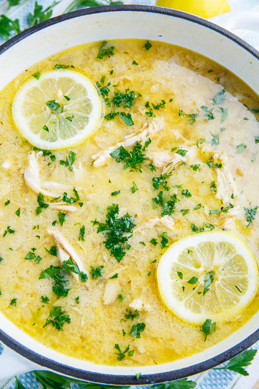Avgolemono Soup (aka Greek Lemon Chicken Soup) - Closet Cooking