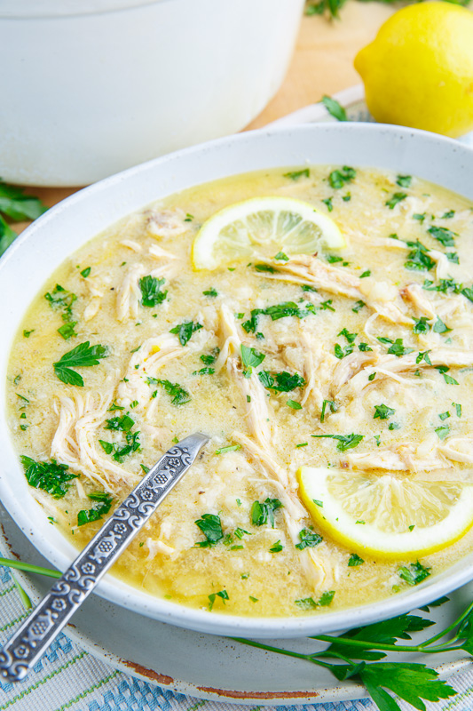 Avgolemono Soup (aka Greek Lemon Chicken Soup) - Closet Cooking
