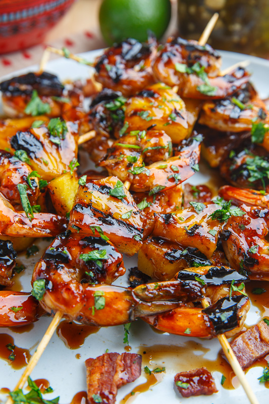 Teriyaki Grilled Shrimp and Pineapple