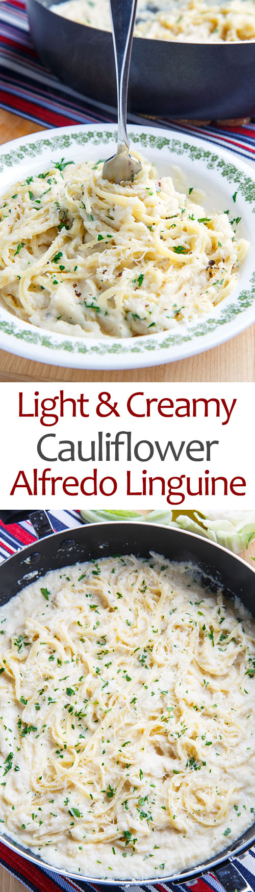 Light and Creamy Cauliflower Alfredo Linguine