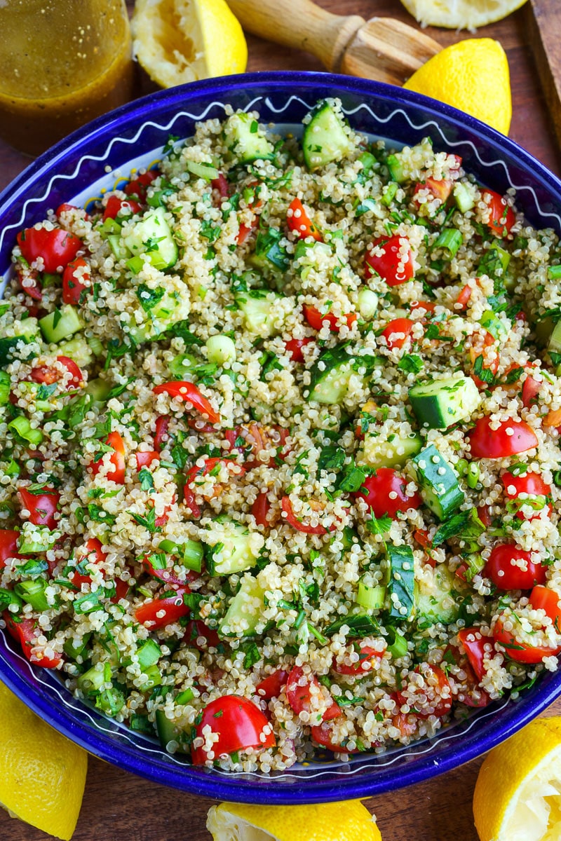 Quinoa Tabbouleh Salad - Closet Cooking