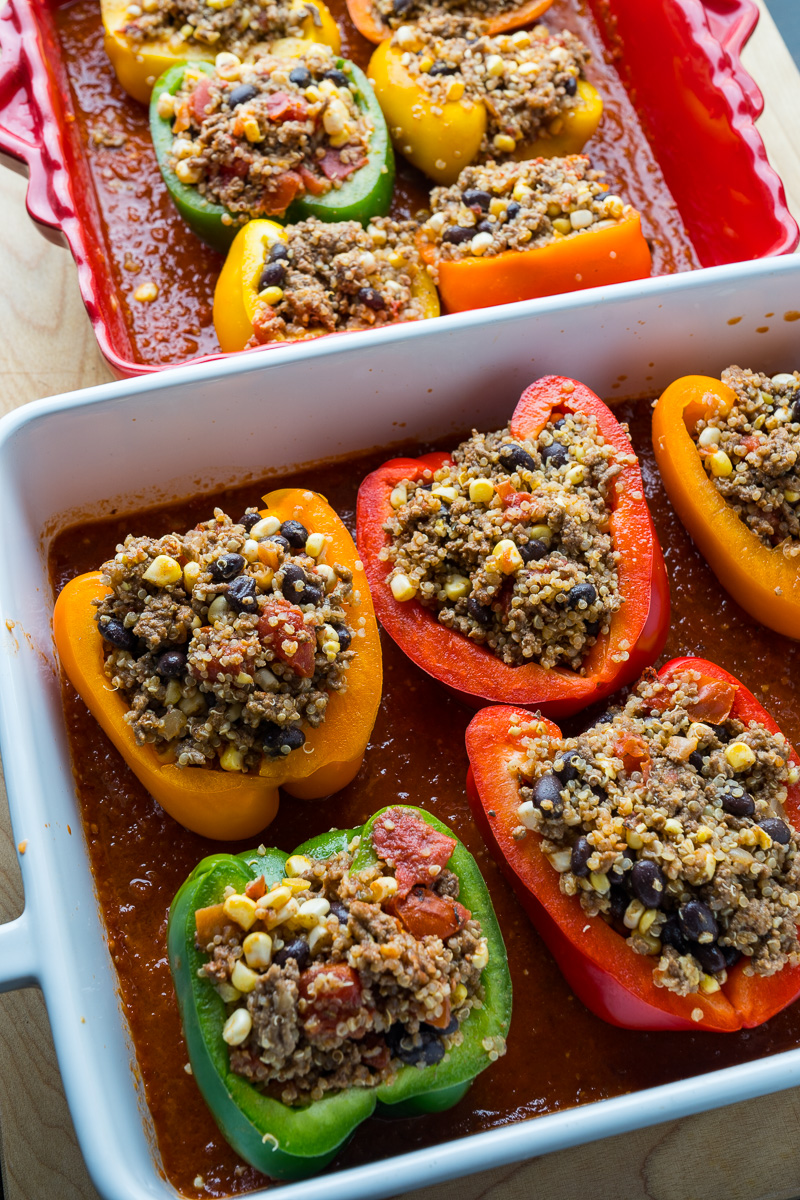 Mexican Stuffed Peppers - Closet Cooking