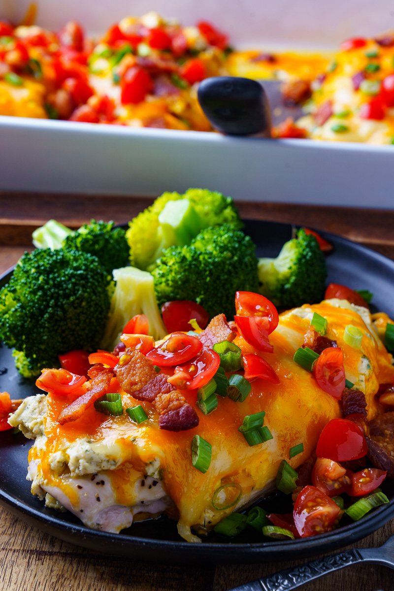 Bacon Ranch Baked Cheddar Chicken