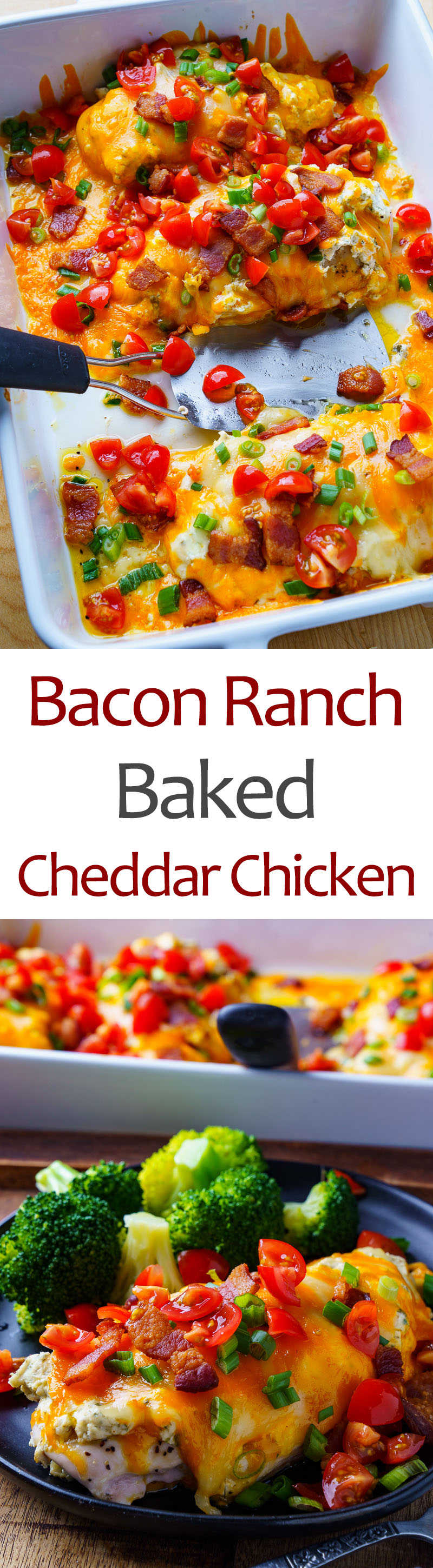 Bacon Ranch Baked Cheddar Chicken