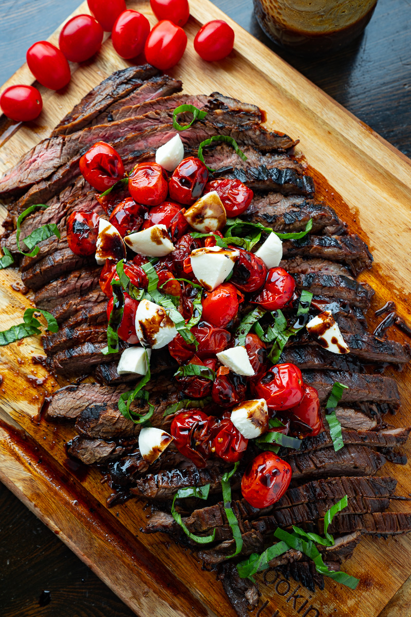 Grilled Flank Steak - Dishes With Dad