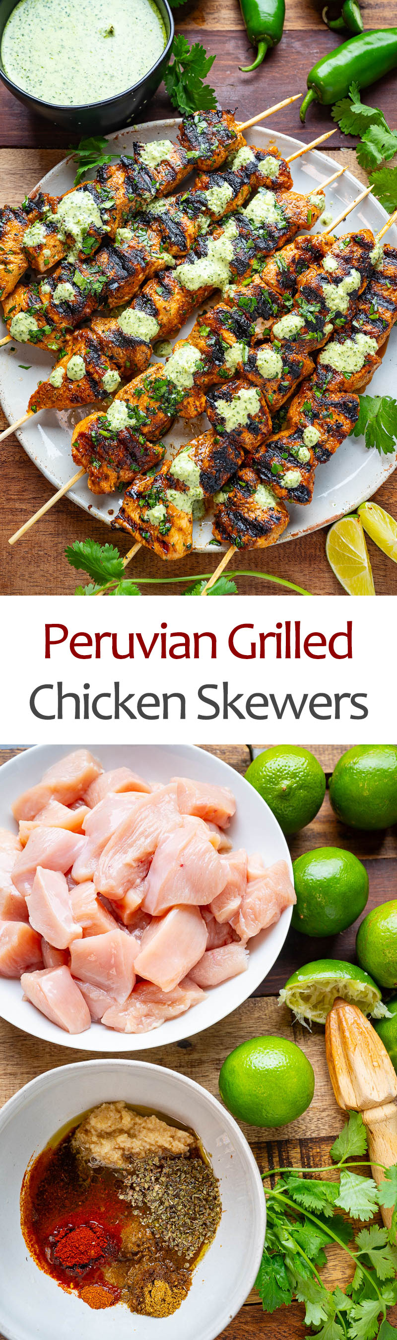 Peruvian Grilled Chicken Skewers - The Café Sucre Farine