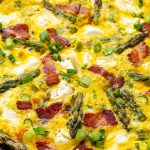 Bacon and Goat Cheese Asparagus Frittata