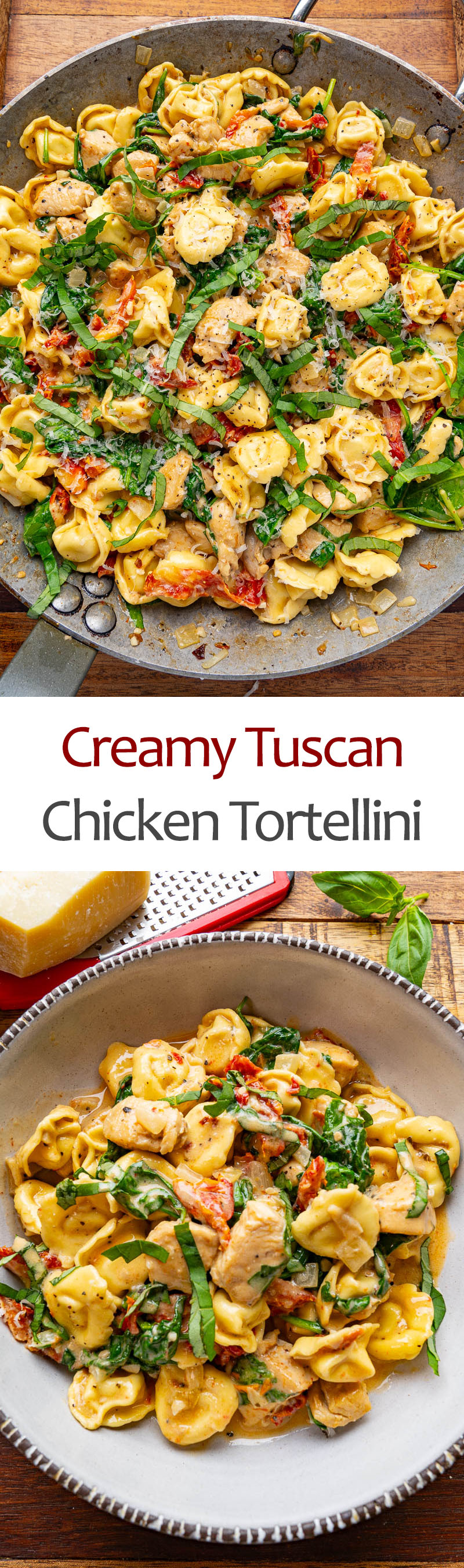 Creamy Tuscan Chicken Tortellini