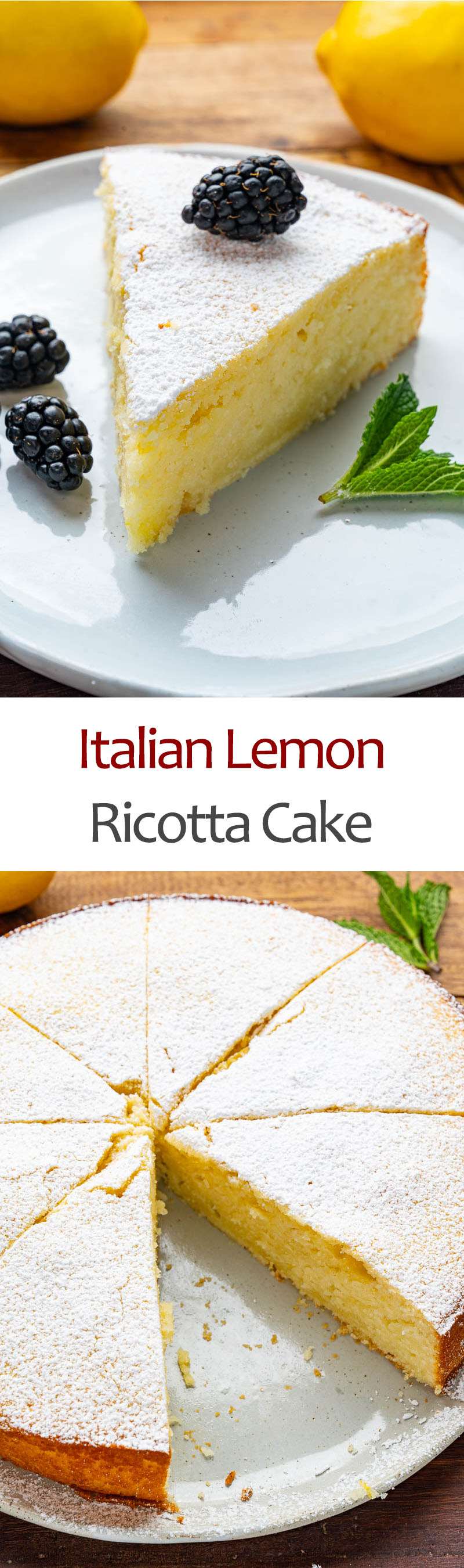 Italian Lemon Ricotta Cake
