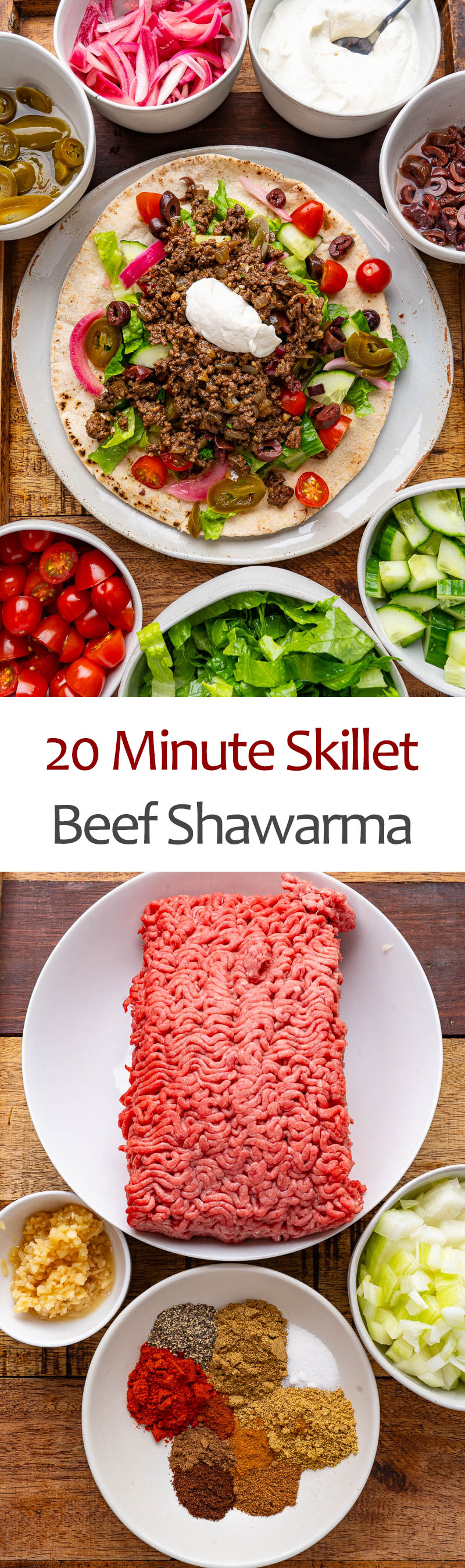 20 Minute Skillet Beef Shawarma