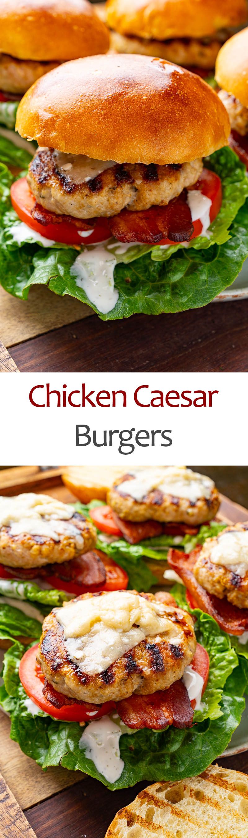 Chicken Caesar Burgers