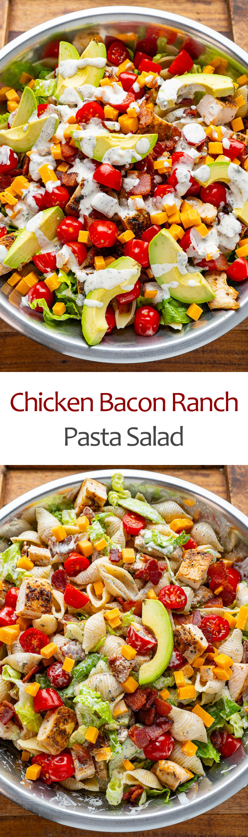 Chicken Bacon Ranch Pasta Salad