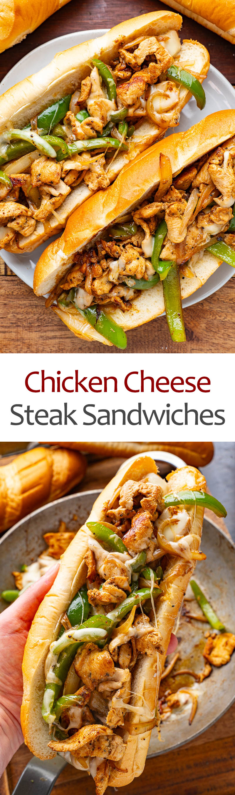 Chicken Cheese Steak Sandwiches