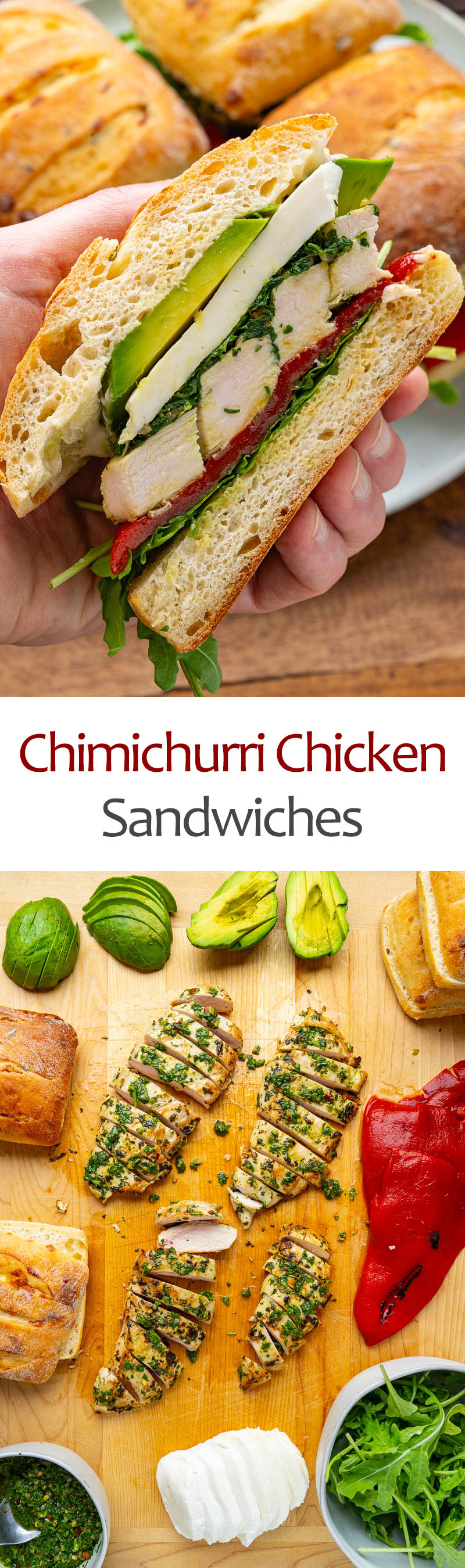 Chimichurri Chicken Sandwiches