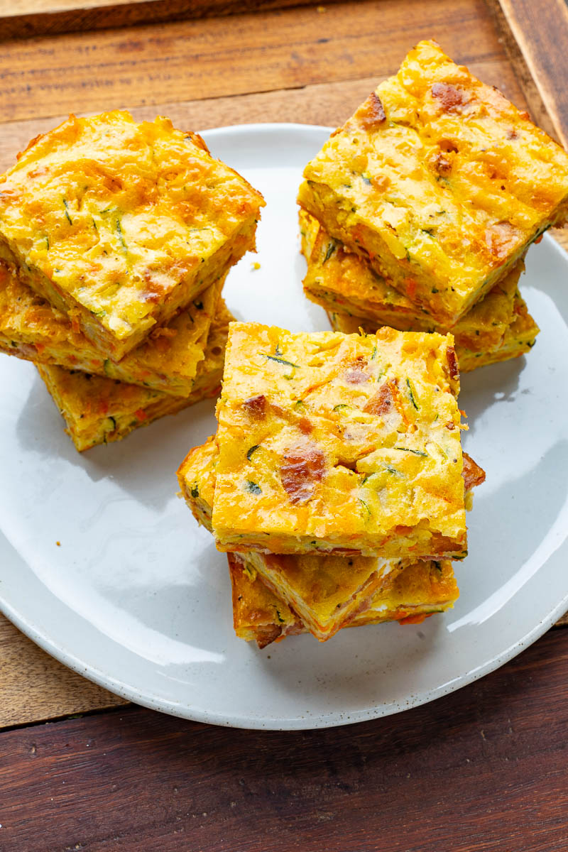 Bacon and Cheddar Zucchini Slices