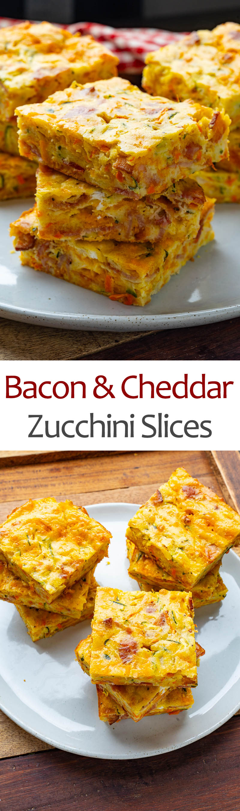 Bacon and Cheddar Zucchini Slices