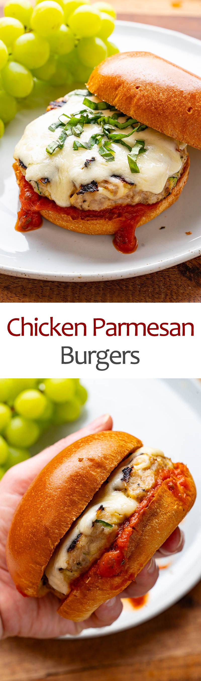 Chicken Parmesan Burgers