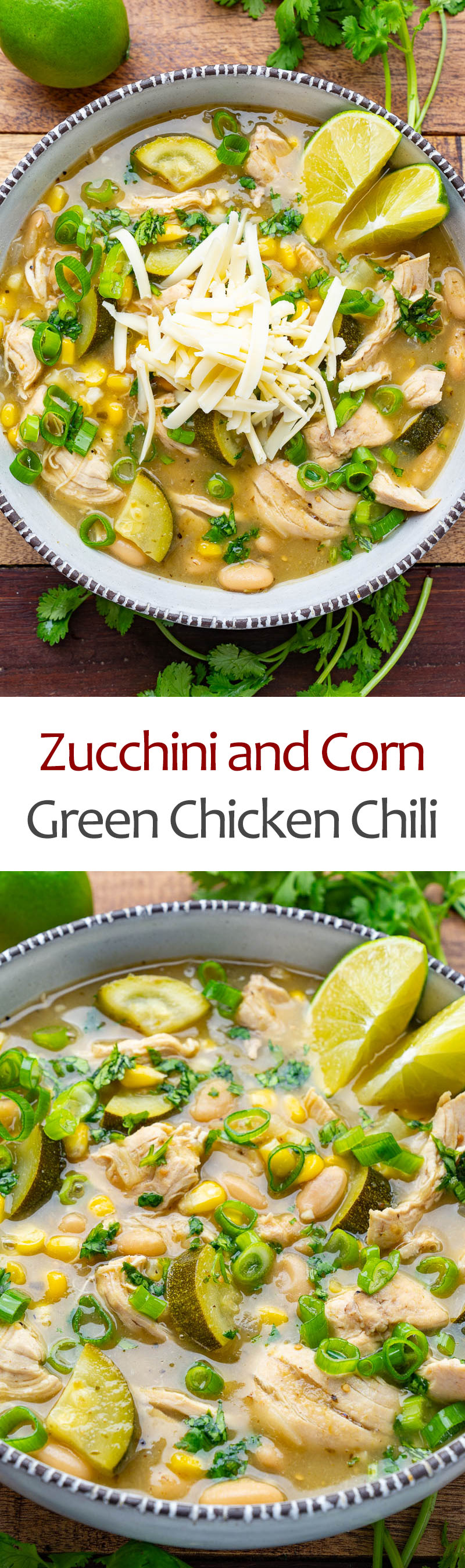 Zucchini and Corn Green Chicken Chili