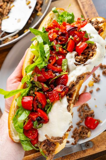 Bruschetta Chopped Cheese Sandwich