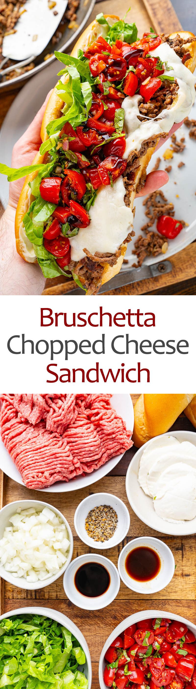 Bruschetta Chopped Cheese Sandwich