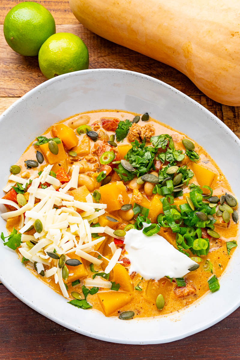 Butternut Squash and Chorizo Chili