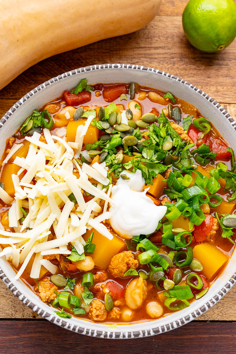 Butternut Squash and Chorizo Chili