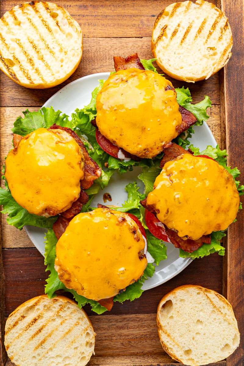 Chicken Bacon Ranch Burgers